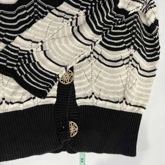 Vtg Icelandic Design Cardigan Size L Crochet Knit Teacher Career Grandma Cottage - Picture 4 of 7